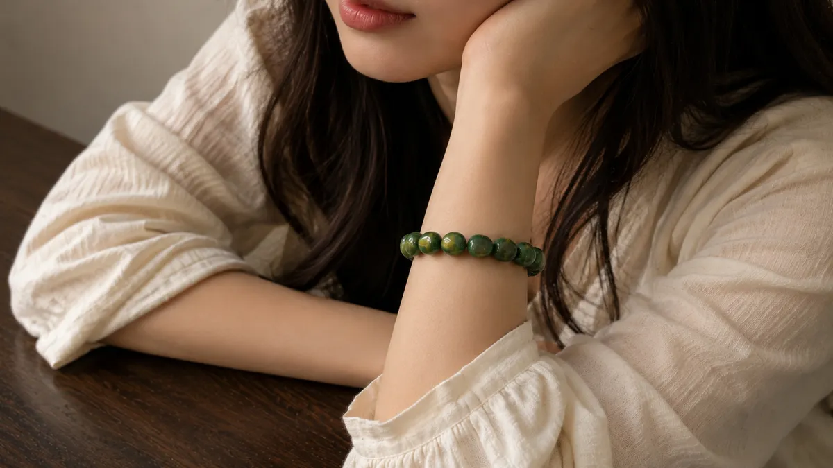 Green Stone Bracelet thumbnail 6