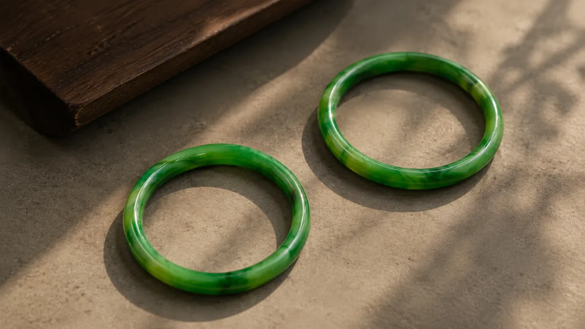 Jade Bangles pair thumbnail 2