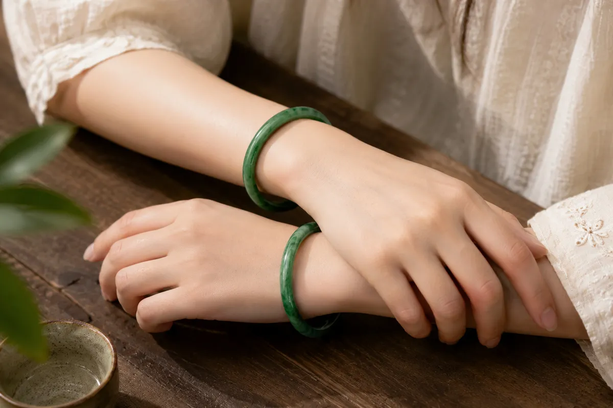 Jade Bangles pair thumbnail 5
