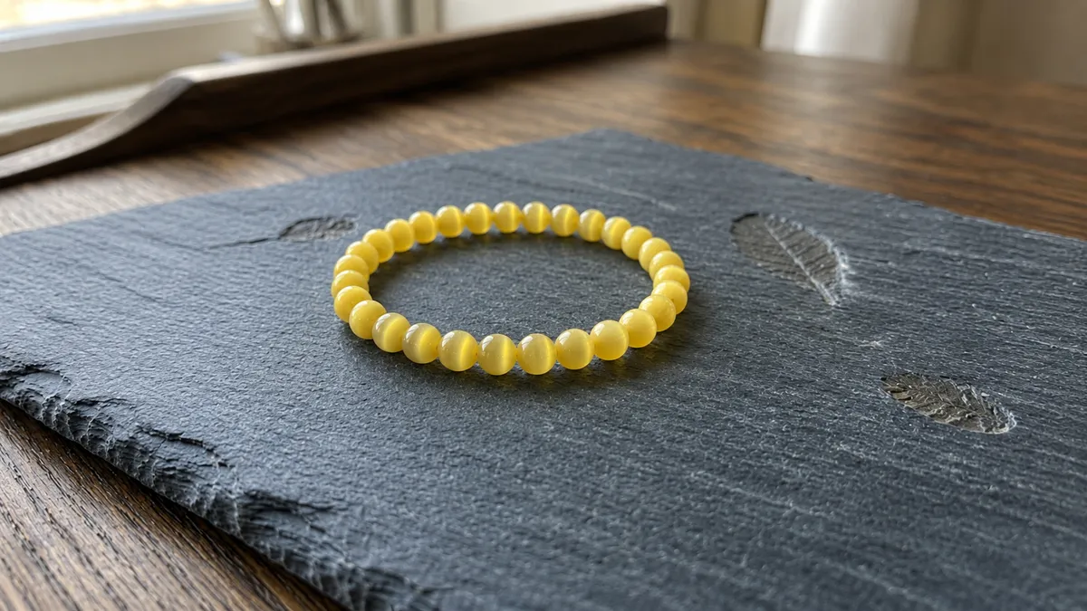 Lemon Yellow Stone Bracelet thumbnail 2