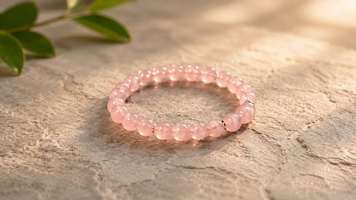 Rose Quartz Stone Bracelet