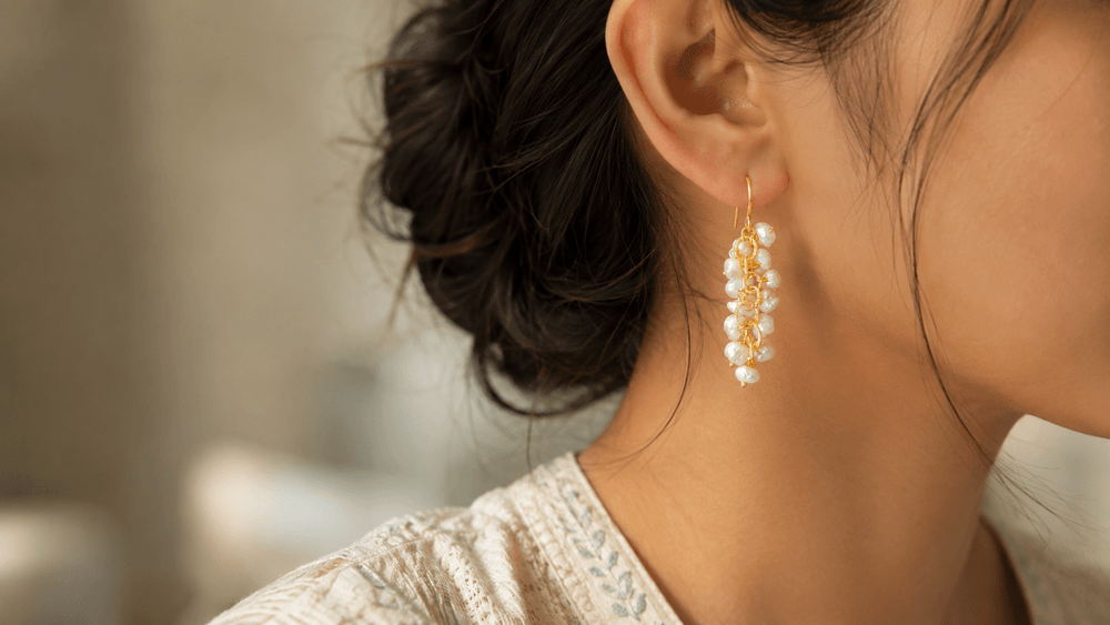 Classic Pearl Drop Earrings thumbnail 3