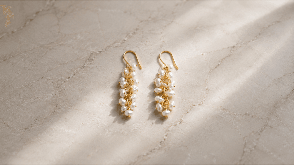 Classic Pearl Drop Earrings thumbnail 4