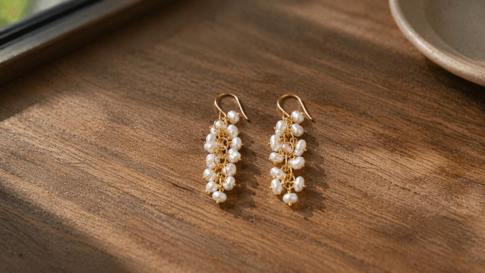 Classic Pearl Drop Earrings thumbnail 5