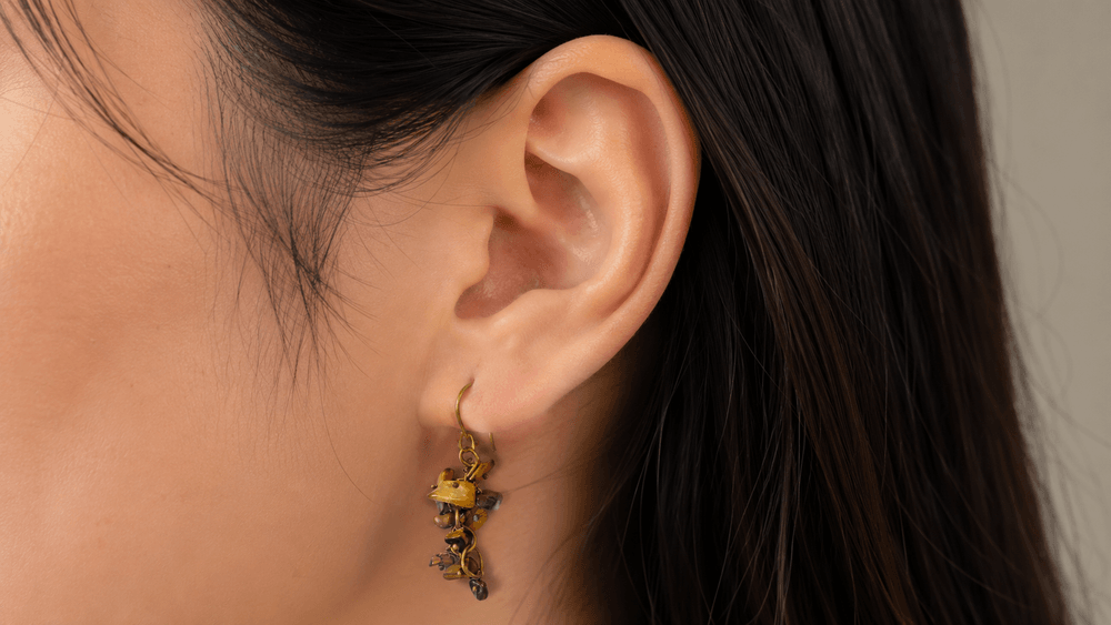 Earthy Chip Stone Earrings thumbnail 2