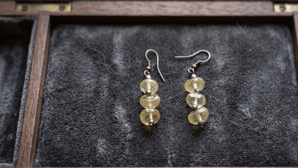 Radiant Citrine Gem Earrings thumbnail 2