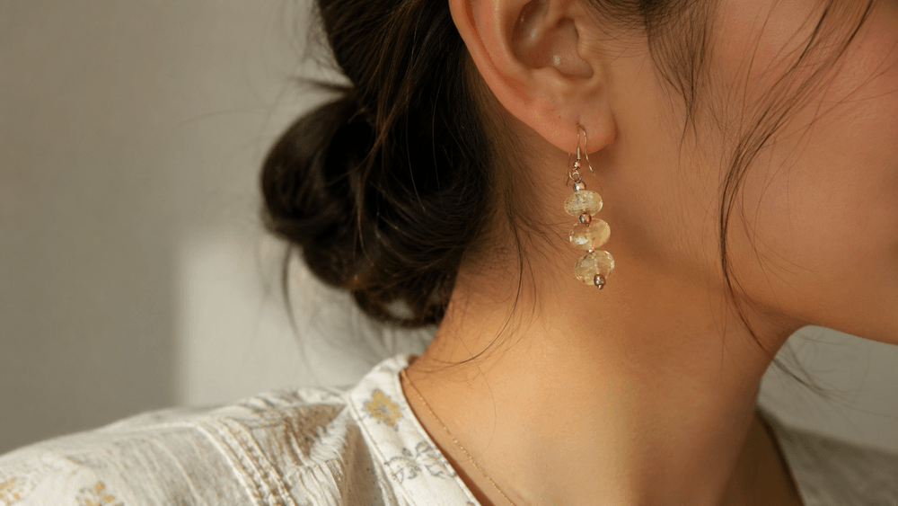 Radiant Citrine Gem Earrings thumbnail 4