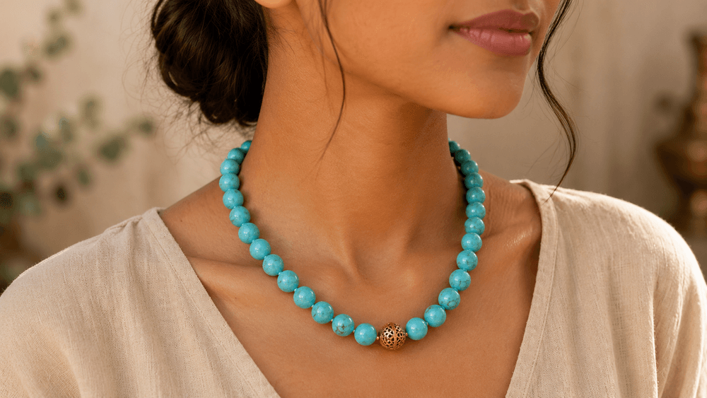 Azure Turquoise Journey Necklace thumbnail 4
