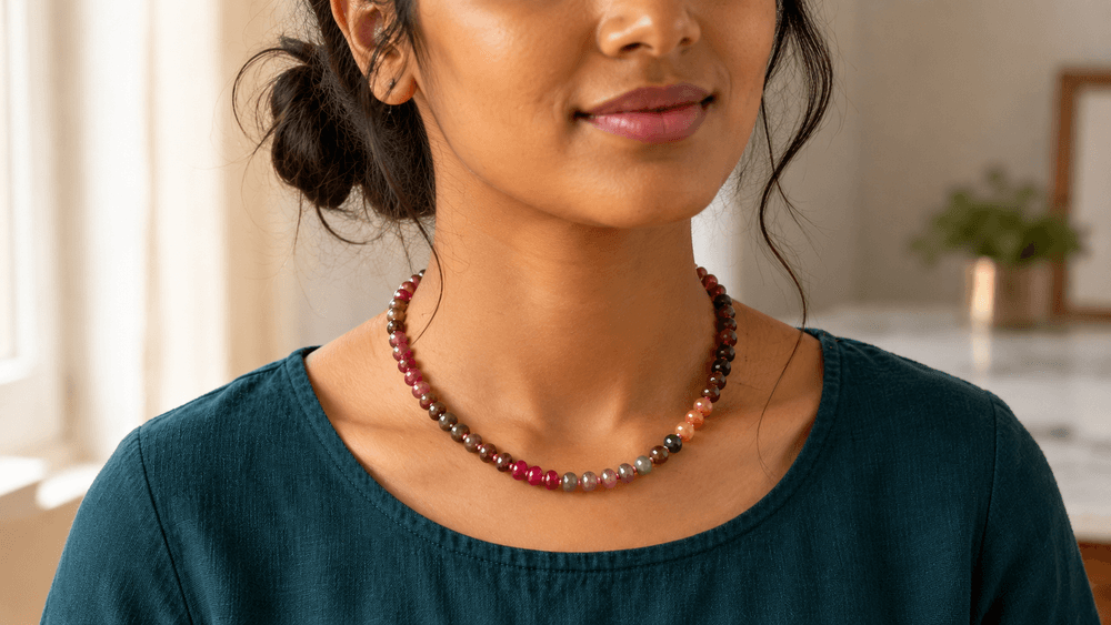 Chakra Symphony Mixed Stone Necklace thumbnail 5