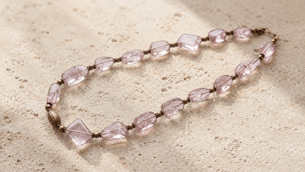 Clear Crystal Aura Necklace thumbnail 2