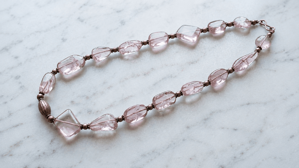 Clear Crystal Aura Necklace thumbnail 3