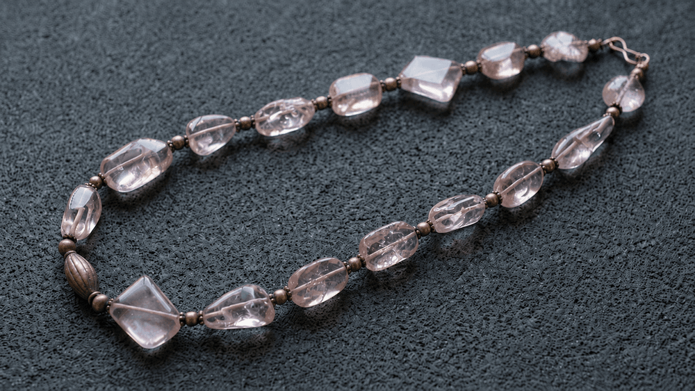 Clear Crystal Aura Necklace thumbnail 4