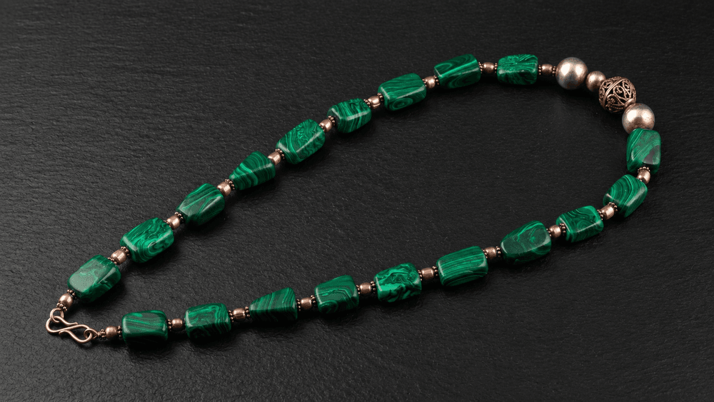Deep Malachite Guardian Necklace