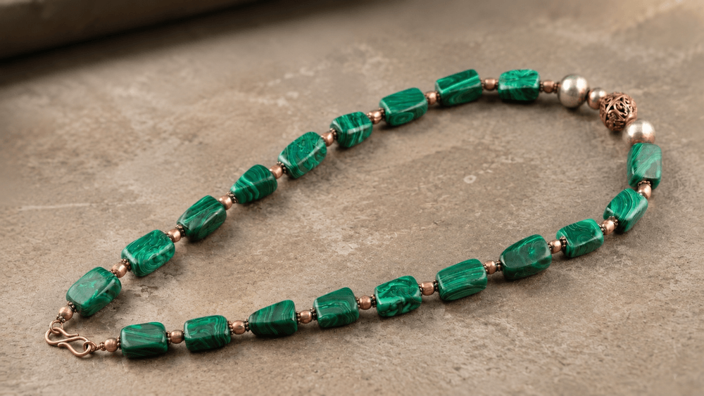 Deep Malachite Guardian Necklace thumbnail 2