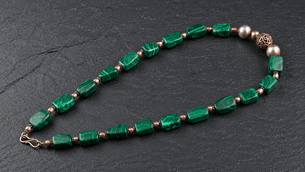 Deep Malachite Guardian Necklace thumbnail 3