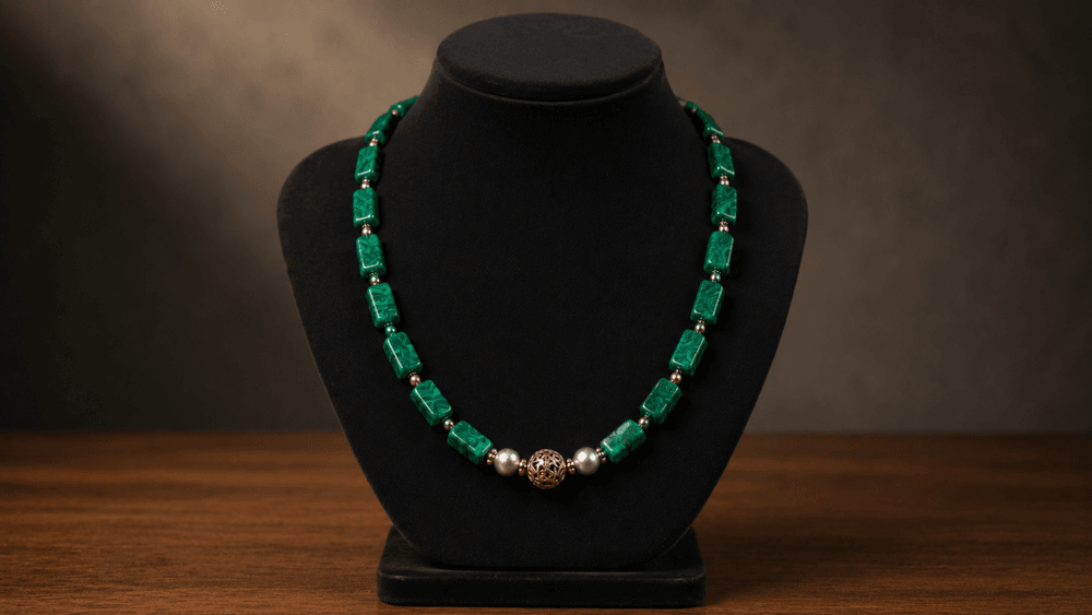 Deep Malachite Guardian Necklace thumbnail 4