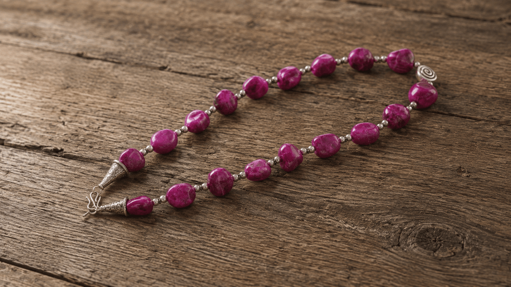 Deep Maroon Harmony Necklace