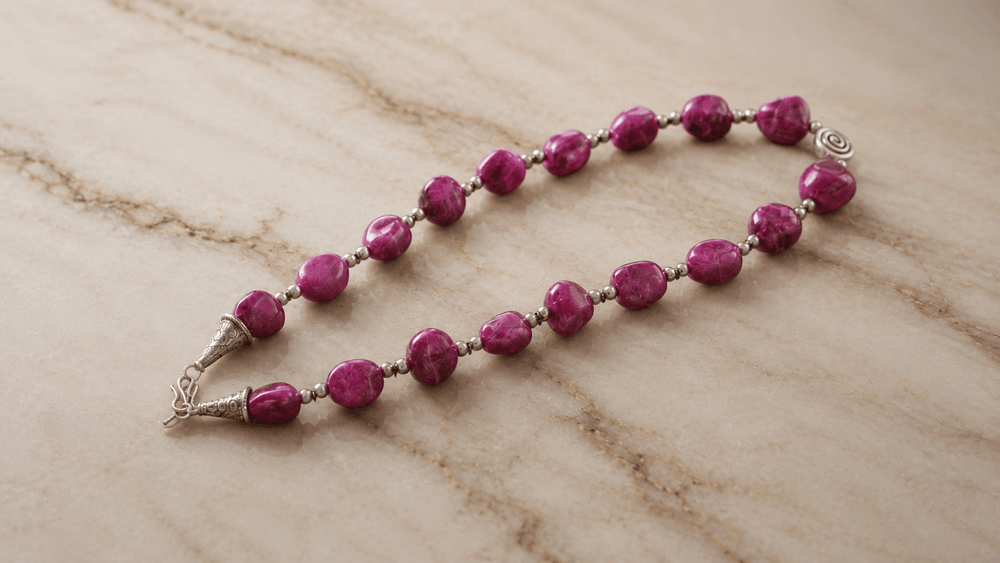 Deep Maroon Harmony Necklace thumbnail 4