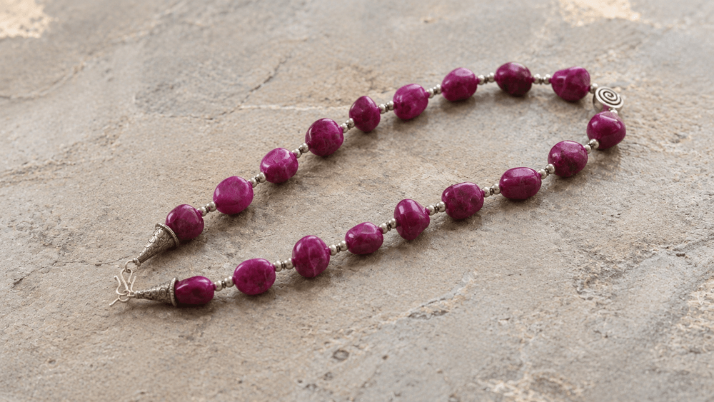 Deep Maroon Harmony Necklace thumbnail 5
