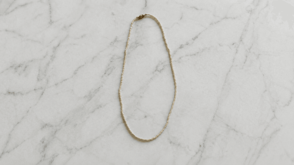 Delicate Pearl-drop Rice Necklace thumbnail 2