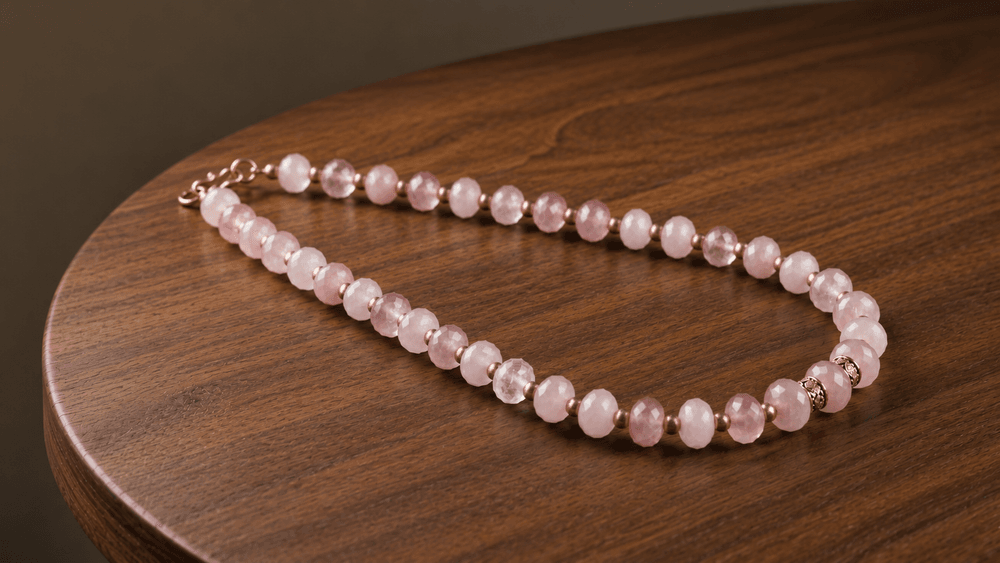 Faceted Rose Quartz Love Necklace