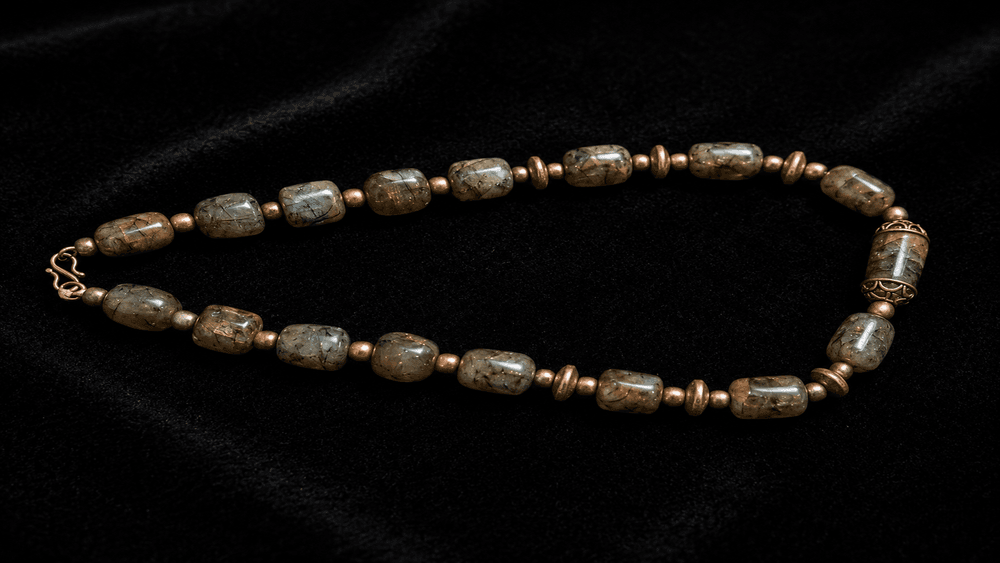 Forest Moss Agate Nature Necklace thumbnail 3