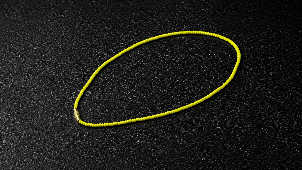 Golden Sunburst Bead Necklace