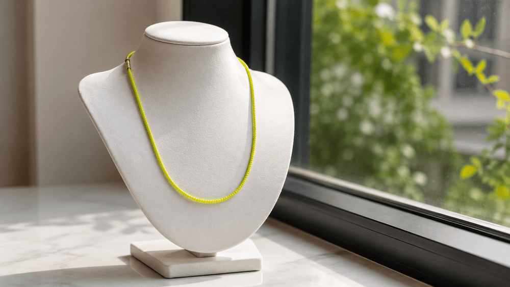 Golden Sunburst Bead Necklace thumbnail 6