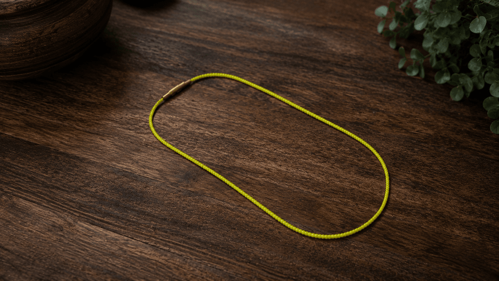 Golden Sunburst Bead Necklace thumbnail 7