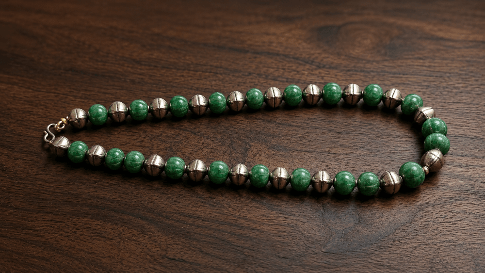 Imperial Carved Jade Prosperity Necklace