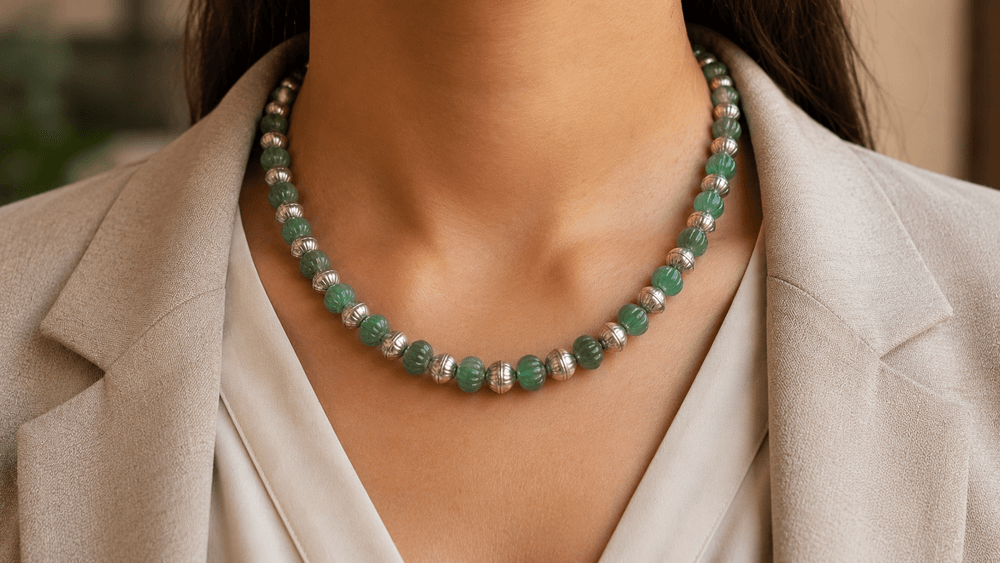 Imperial Carved Jade Prosperity Necklace thumbnail 4