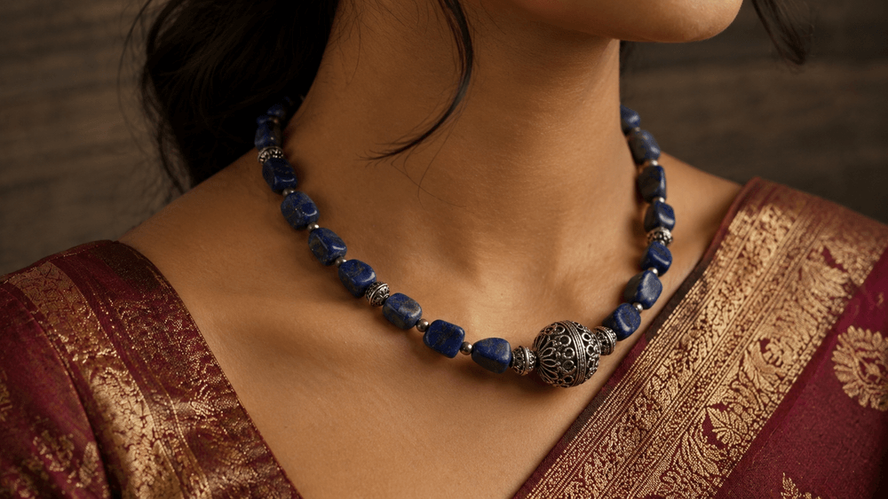 Royal Lapis Wisdom Necklace thumbnail 5