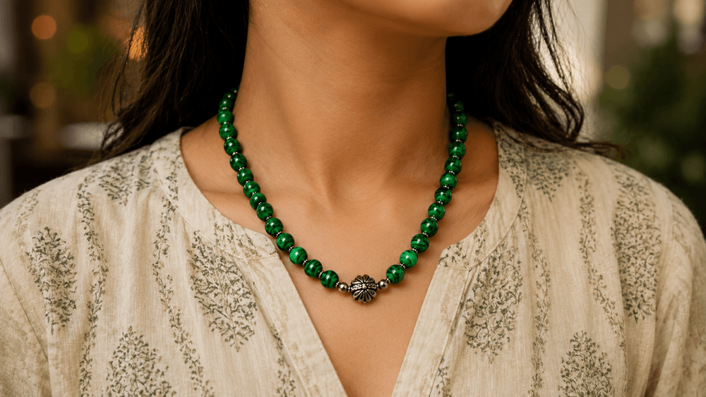 Vibrant Malachite Transformation Necklace thumbnail 2