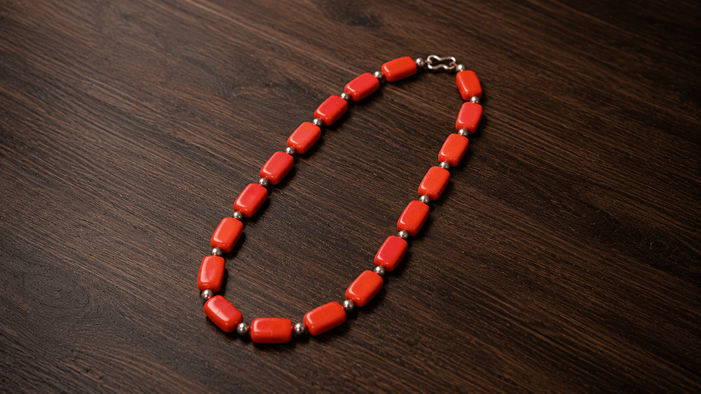 Vivid Red Coral Passion Necklace thumbnail 3