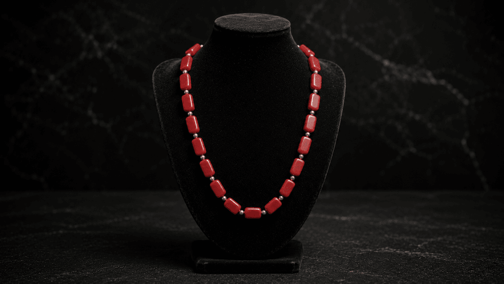 Vivid Red Coral Passion Necklace thumbnail 5