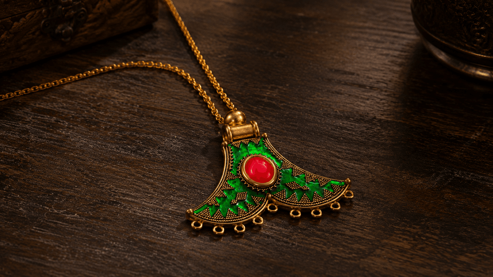 Tibetan Crimson Core Pendant
