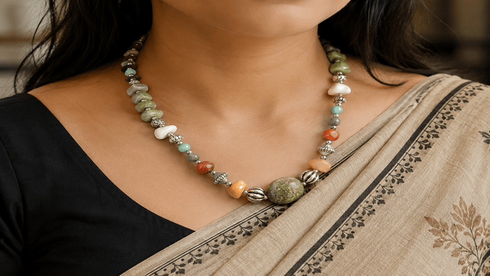 Harmonic Mixed Gemstone Necklace